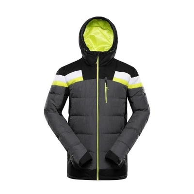 Alpine Pro FERER pánská péřová lyžařská bunda NEUTRÁLNÍ / ZEMITÁ Alpine Pro FERER pánská péřová lyžařská bunda NEUTRÁLNÍ / ZEMITÁ