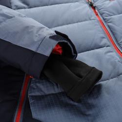 Alpine Pro FERER pánská péřová lyžařská bunda šedá