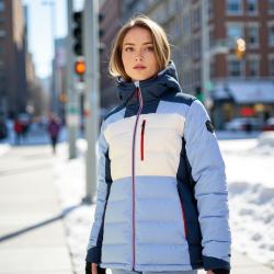 Alpine Pro FERERA 2 dámská modrá péřová lyžařská bunda