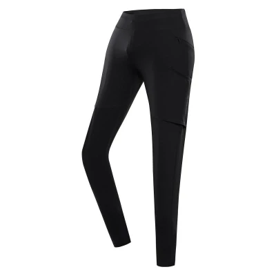 Alpine Pro GERWA 2 dámské černé rychloschnoucí outdoorové legíny