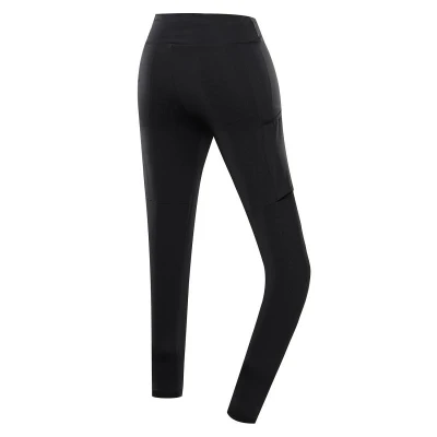 Alpine Pro GERWA 2 dámské černé rychloschnoucí outdoorové legíny