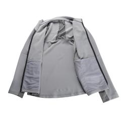 Alpine Pro GOLL 2 šedá pánská rychleschnoucí mikina celozip