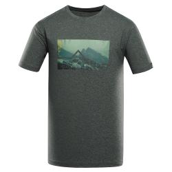 Alpine Pro GORAF 2 pánske zelené melírované tričko