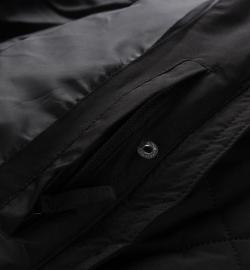 Alpine Pro GOSBERA dámský černý kabát s membránou ptx dlouhý POUZE S-Lady (širší) (VÝPRODEJ)