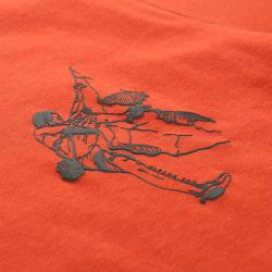 Alpine Pro GREM 2 pánské triko ORANŽOVÁ / ČERVENÁ