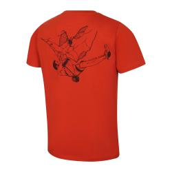 Alpine Pro GREM 2 pánské triko ORANŽOVÁ / ČERVENÁ