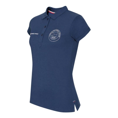 Alpine Pro HOLMANNA dámské modré bavlněné polo triko