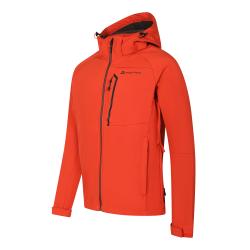 Alpine Pro HOOR červená pánská softshellová bunda s membránou