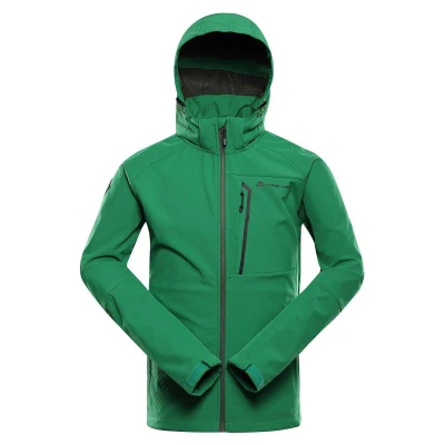 Alpine Pro HOOR pánská zelená softshellová bunda