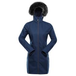 Alpine Pro IBORA dámsky modrý softshellový kabát