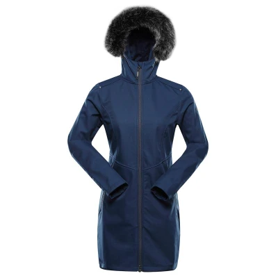 Alpine Pro IBORA dámský modrý softshellový kabát