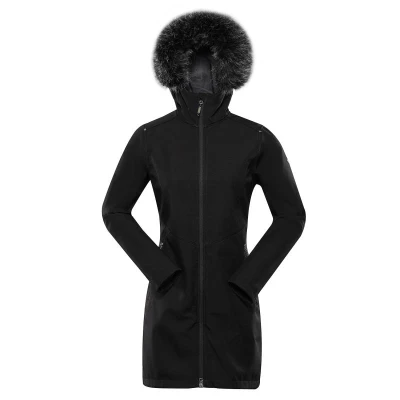 Alpine Pro IBORA dámský černý softshellový kabát