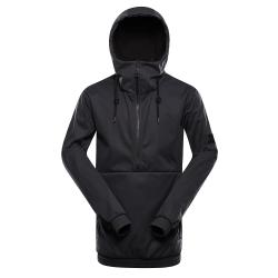 Alpine Pro JARG pánská lyžařská softshellová bunda NEUTRÁLNÍ / ZEMITÁ