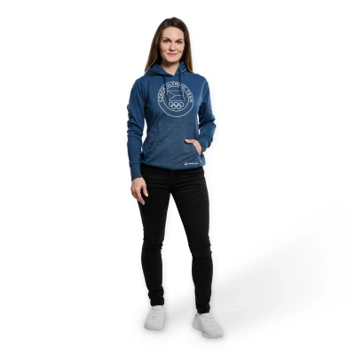 Alpine Pro JOHNSONA dámská modrá bavlněná mikina
