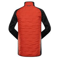 Alpine Pro JORW červená pánská mikina s merino výplní