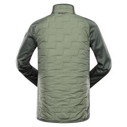 Alpine Pro JORW zelená pánská mikina s merino výplní