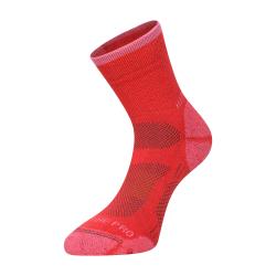 Alpine Pro KEROWE červená antibakteriální ponožky Alpine Pro KEROWE červená antibakteriální ponožky