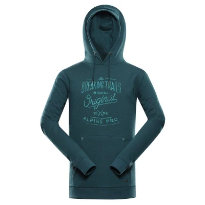 Alpine Pro KYTOR pánská zelená mikina Alpine Pro KYTOR pánská zelená mikina