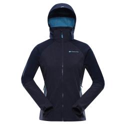 Alpine Pro LANCA dámska modrá softshellová bunda s membránou softshell