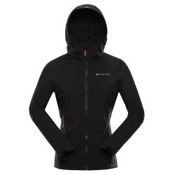 Alpine Pro LANCA dámska čierna softshellová bunda s membránou