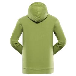 Alpine Pro LOKK zelená pánská bavlněná mikina s kapucí