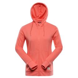 Alpine Pro LOKKA dámská červená bavlněná mikina