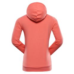 Alpine Pro LOKKA dámská červená bavlněná mikina