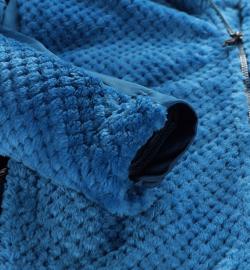 Alpine Pro LOMM pánská hřejivá mikina modrá