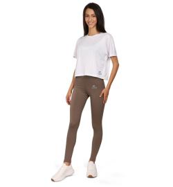 Alpine Pro MARDA dámské hnědé sportovní legíny