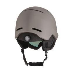 Alpine Pro MARGE zelená lyžařská helma se štítem