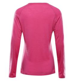 Alpine Pro MERENA dámské růžové triko z merino vlny