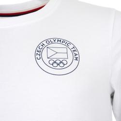 Alpine Pro MORELON pánske biele bavlnené tričko