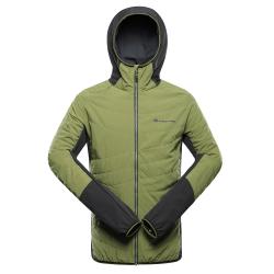 Alpine Pro MORGEN zelená pánská zateplená bunda s úpravou dwr Alpine Pro MORGEN zelená pánská zateplená bunda s úpravou dwr