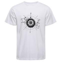 Alpine Pro MOROL pánské bílé bavlněné triko