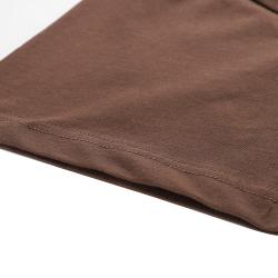 Alpine Pro MOROL pánské bavlněné triko ŽLUTÁ / HNĚDÁ