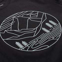 Alpine Pro MOROL pánské černé bavlněné triko