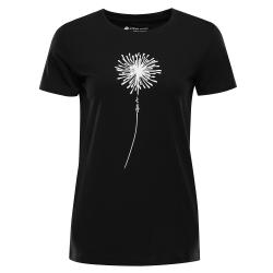 Alpine Pro MOROLA dámske čierne bavlnené tričko