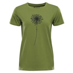 Alpine Pro MOROLA dámske zelené bavlnené tričko
