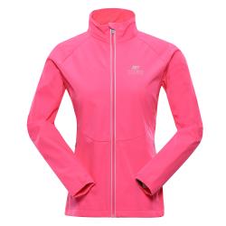 Alpine Pro MULTA dámska ružová softshellová bunda s membránou