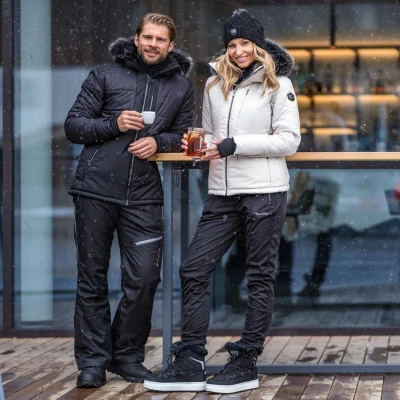 Alpine Pro NADDR pánská černá lyžařská bunda POUZE L (VÝPRODEJ)