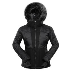 Alpine Pro NADDRA dámska čierna lyžiarska bunda s membránou