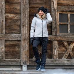 Alpine Pro NADDRA dámská šedá lyžařská bunda