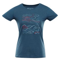 Alpine Pro NEGA 2 dámske modré rýchloschnúce tričko