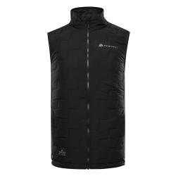Alpine Pro NERC pánska čierna vesta s merino výplňou Alpine Pro NERC pánska čierna vesta s merino výplňou
