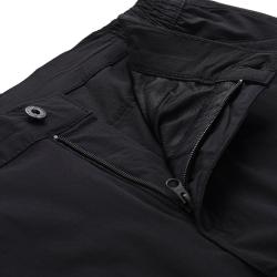 Alpine Pro NESC pánské černé kalhoty s impregnací a odepínatelnými noh. softshell