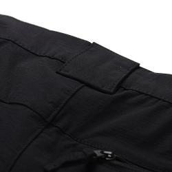 Alpine Pro NESC pánské černé kalhoty s impregnací a odepínatelnými noh. softshell