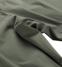Alpine Pro NESC pánské zelené kalhoty s impregnací a odepínatelnými noh. softshell