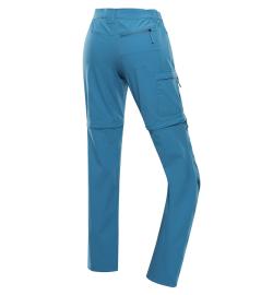 Alpine Pro NESCA dámské modré outdoorové kalhoty s odepínacími nohavicemi softshell