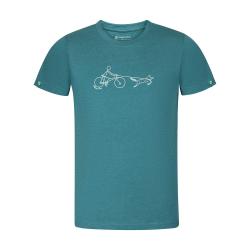 Alpine Pro NOGER pánské zelené triko z nemačkavého materiálu Alpine Pro NOGER pánské zelené triko z nemačkavého materiálu