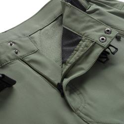 Alpine Pro NUTT pánské zelené softshellové kalhoty softshell